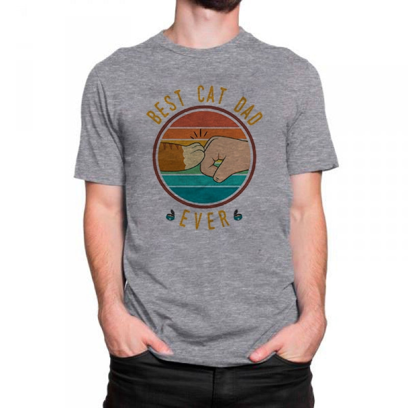 Camiseta Best Dad Cat P ou GG