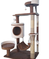 Arranhador Casinha Playground para Gatos - 2 Andares