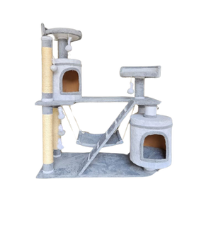 Arranhador Casinha Playground para Gatos com 2 Andares