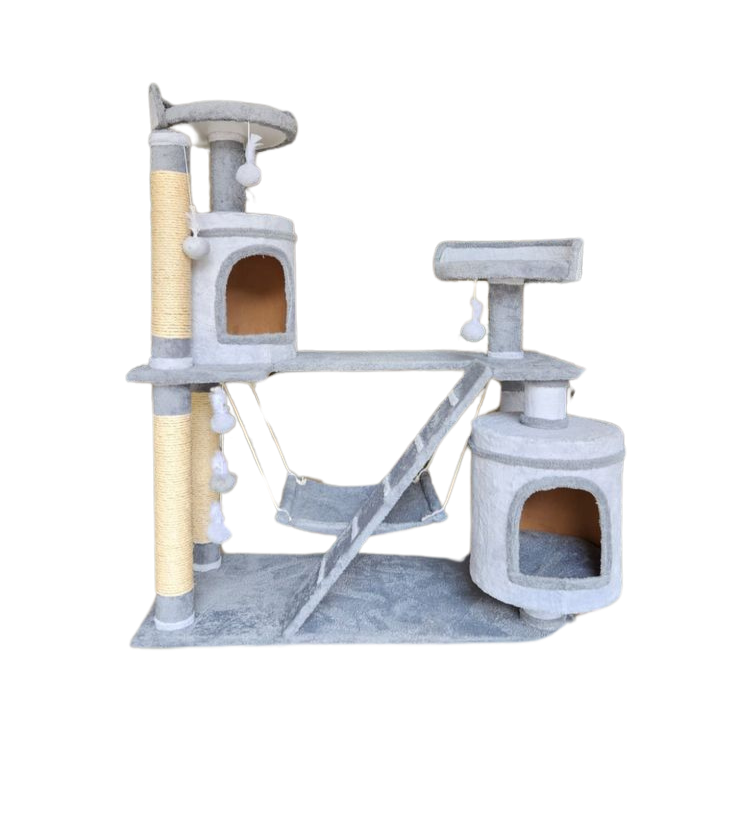 Arranhador Casinha Playground para Gatos com 2 Andares