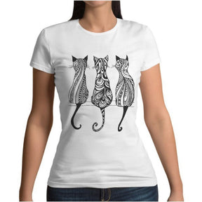 Baby Look gatos tatuagem P