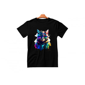 Baby look preta  gato M
