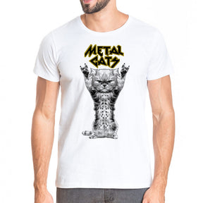 Camiseta masculina Metal cats G