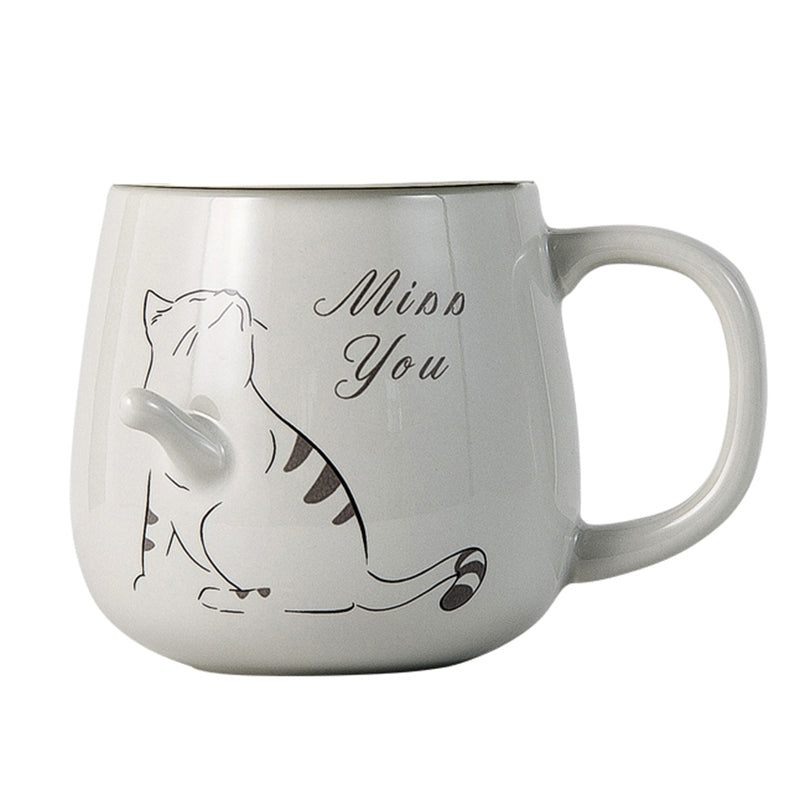 Caneca 3D Cinza Gatinha Miss You