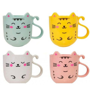 Caneca plástica i gatinho  miau