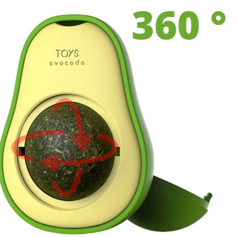 Abacate de brinquedo para gatos com Catnip natural