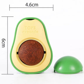 Abacate de brinquedo para gatos com Catnip natural