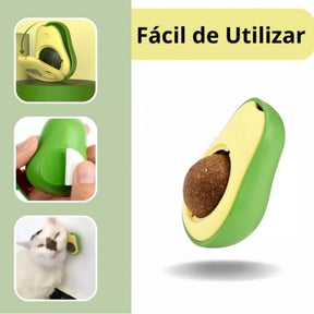 Abacate de brinquedo para gatos com Catnip natural