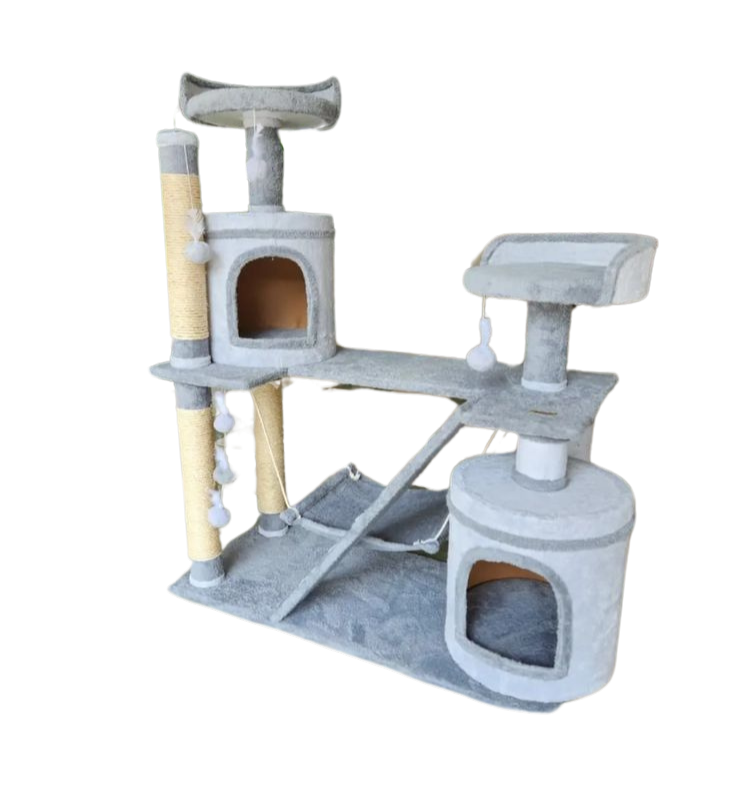 Arranhador Casinha Playground para Gatos com 2 Andares