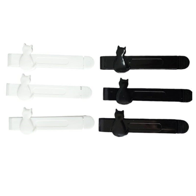 Kit 3 prendedor de embalagens gatinho