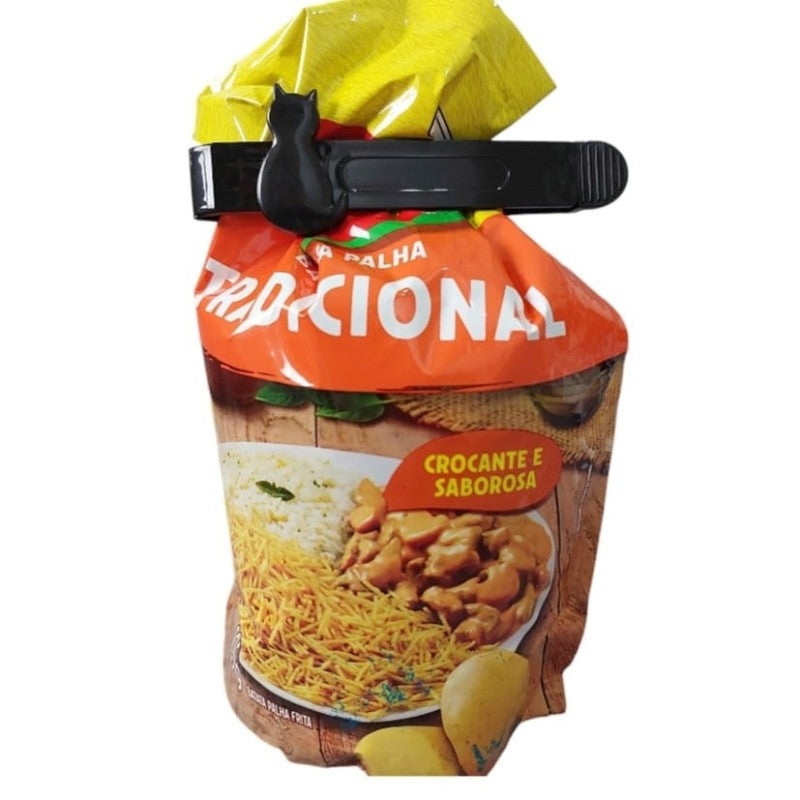 Kit 3 prendedor de embalagens gatinho