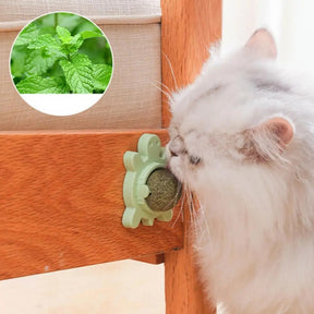 Brinquedo para gatos Bolinha Giratório Catnip natural